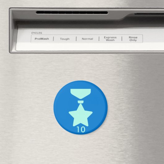 Abzeichen Magnet - Medaille 10 (In Situ (Geschirrspüler))