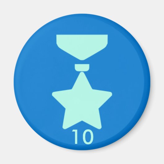 Abzeichen Magnet - Medaille 10 (Vorne)