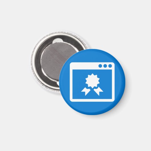 Abzeichen Magnet - Qualität (Vorderseite/Rückseite)