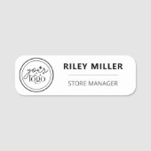 Abzeichen-Markierung für Firmenlogo des Magnetpers Namensschild (Vorderseite)