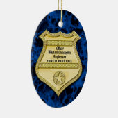 Abzeichen Marmorpolizei Abschluss/Party für die Ei Keramikornament (Rechts)