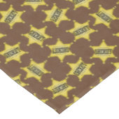 Abzeichen mit Country Sheriffs Tischdecke (Schrägansicht)