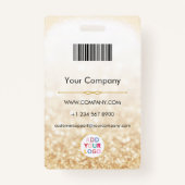 Abzeichen mit dem Namen des Fotos eines benutzerde Ausweis (Rückseite)