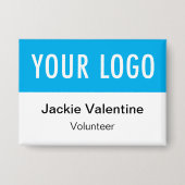 Abzeichen mit dem Pinback-Button für Freiwillige L Button (Vorderseite)