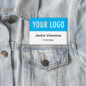 Abzeichen mit dem Pinback-Button für Freiwillige L Button (Insitu)