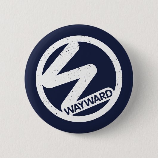 Abzeichen mit dem White-Wayward-Logo Button (Vorderseite)