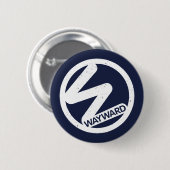 Abzeichen mit dem White-Wayward-Logo Button (Vorne & Hinten)
