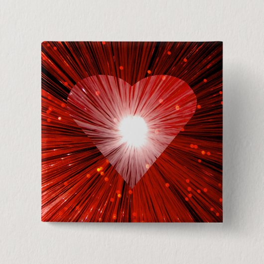 Abzeichen mit der Schaltfläche Rotes Herz Button (Vorderseite)