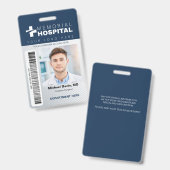 Abzeichen mit Foto und Strichcode Ausweis (Vorder- & Rückseite)