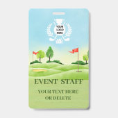 Abzeichen mit Golf-Logo Ausweis (Vorderseite)