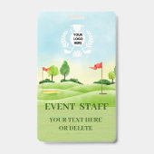 Abzeichen mit Golf-Logo Ausweis (Rückseite)