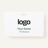 Abzeichen mit grünen Namen setzen Ausweis (Vorderseite)