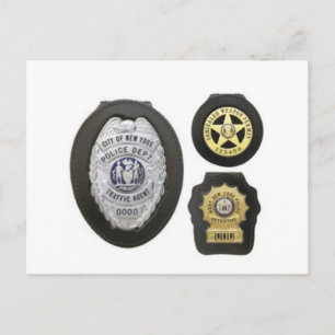 Abzeichen mit Klettband, Abzeichen-Holder-Hüllen Postkarte