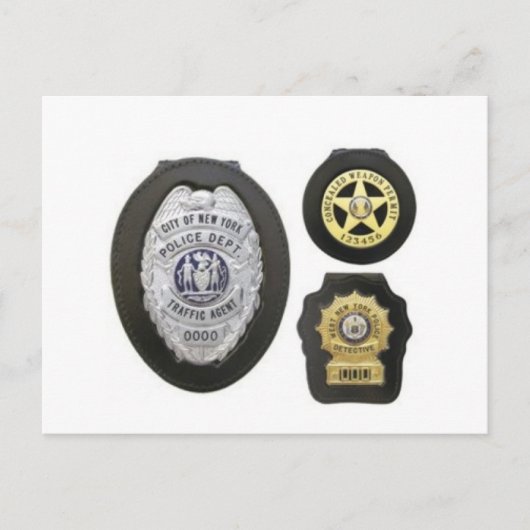 Abzeichen mit Klettband, Abzeichen-Holder-Hüllen Postkarte (Vorderseite)