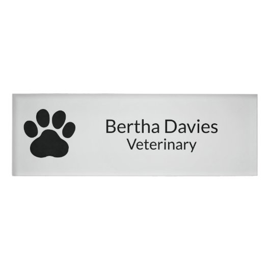 Abzeichen mit personalisierter Bezeichnung, Name-P Namenschild (Vorderseite)