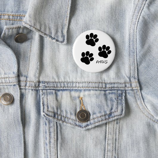 Abzeichen mit Pfoten Button (Beispiel)