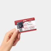 Abzeichen mit Red Service Hund ID Ausweis (Handheld)