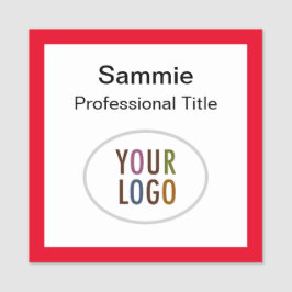 Abzeichen mit Roter Platz mit Logo-Magnesium oder  Namensschild