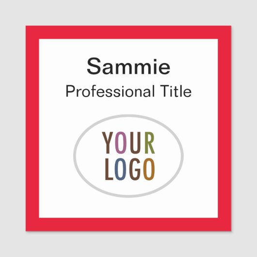 Abzeichen mit Roter Platz mit Logo-Magnesium oder Namensschild (Vorderseite)