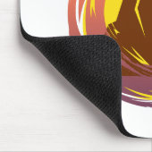 Abzeichen mit tropischer Vulkanlandschaft und Palm Mousepad (Ecke)