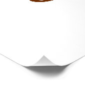 Abzeichen mit tropischer Vulkanlandschaft und Palm Poster (Ecke)