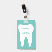 Abzeichen mit Zahnlogo Ausweis (Vorderseite mit Clip)