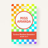 Abzeichen "Name des personalisierten Lehrers" Ausweis (Vorderseite)