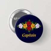 Abzeichen Narrowboat Kapitäns Button (Vorne & Hinten)