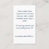 Abzeichen Navy Visitenkarte (Rückseite)