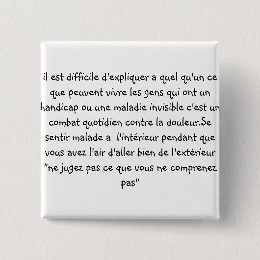 Abzeichen "ne jugez pas" button (Vorderseite)