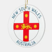 Abzeichen New South Wales, Australien Keramik Ornament (Links)