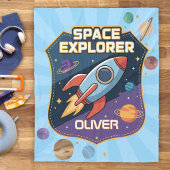 Abzeichen niedlich Space Explorer Fleecedecke