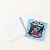 Abzeichen niedlich Space Explorer Notizblock (Innenseite)