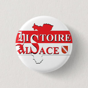 Abzeichen offiziell Histoire Alsace / Elsàss Gchis Button