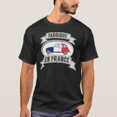 Abzeichen Oldtimer 2cv fabrique en France T-Shirt (Vorderseite)