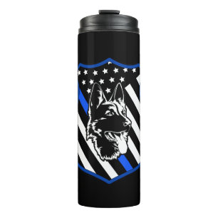 Abzeichen Police Dog Thermal Tumbler Thermosbecher