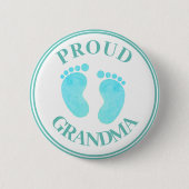 Abzeichen - Proud Oma Blue Feet Boy Button (Vorderseite)