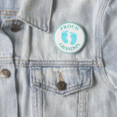 Abzeichen - Proud Oma Blue Feet Boy Button (Beispiel)