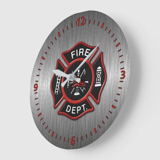 Abzeichen Red Große Wanduhr (Winkel)