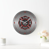 Abzeichen Red Große Wanduhr (Zuhause)