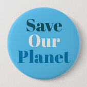 Abzeichen - Rett unseren Planeten Button (Vorderseite)
