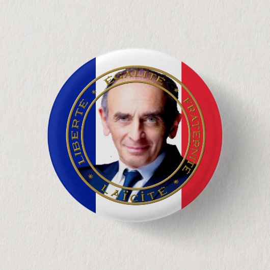 Abzeichen Rond 2,50 cm Zemmour Präsident Button (Vorderseite)