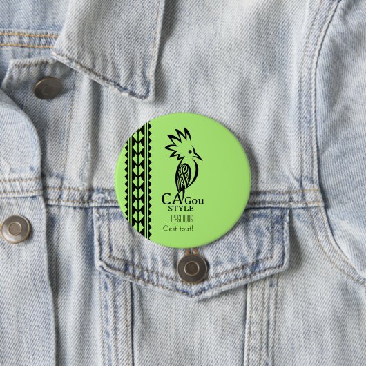 Abzeichen Rond 7,6 cm Cagou Style Button (Beispiel)