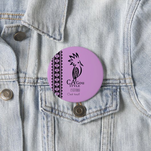 Abzeichen Rond 7,6 cm Cagou Style Button (Beispiel)