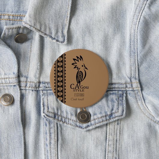 Abzeichen Rond 7,6 cm Cagou Style Button (Beispiel)