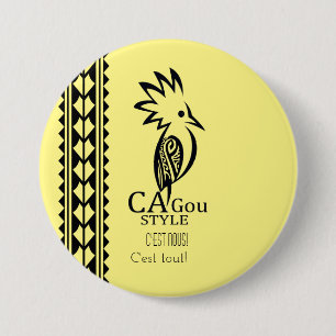 Abzeichen Rond 7,6 cm Cagou Style Button