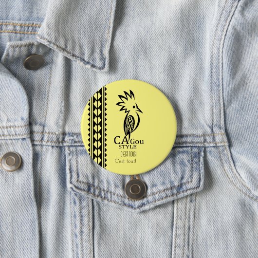 Abzeichen Rond 7,6 cm Cagou Style Button (Beispiel)