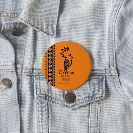 Abzeichen Rond 7,6 cm Cagou Style Button (Beispiel)