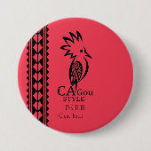 Abzeichen Rond 7,6 cm Cagou Style Button (Vorderseite)