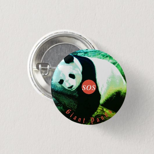 Abzeichen rond Panda Button (Vorne & Hinten)